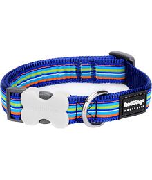 Dog Collar 25 mm x 41-63 cm - Horizontal Stripes Navy