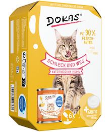 Dokas Lap it up! chicken and coconut water cat drink 6 x 100 g