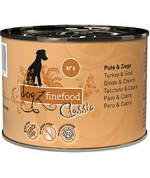PACK 6 pcs - Dogz Finefood No.8 – Turkey and goat 200 g