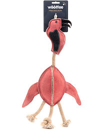 Wooffee Leather Flamingo with Rope