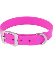 Dog Collar Vivid 25 mm x 56-66 cm - Hot Pink