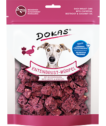 PACK 8 pcs – Dokas Duck breast cube with chickpeas and beetroot 150 g