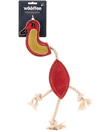 Wooffee Leather Bird with Rope