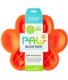 PetDreamHouse Paw Slow Feeder - Orange