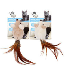 AFP Classic Comfort Feather Tailed Mouse – with catnip