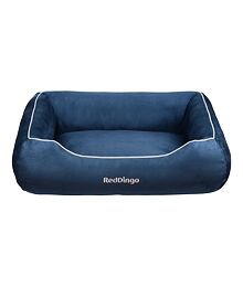 Red Dingo Donut Bed Large 100 cm – Marine Dark Blue