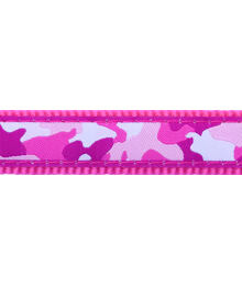 Multi Dog Lead 15 mm x 2 m - Camouflage Hot Pink