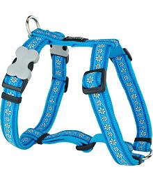 Dog Harness 25 mm x 71-113 cm - Daisy Chain Turq.