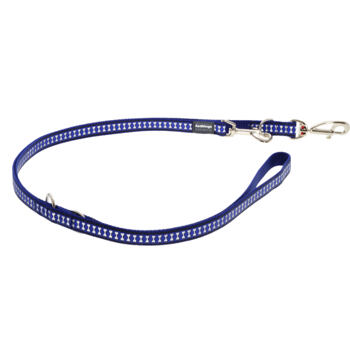 Multi Dog Lead 12 mm x 2 m - Refl. Bones Dark Blue