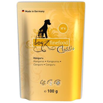PACK 12 pcs - Dogz Finefood No.6 – Kangaroo 100 g