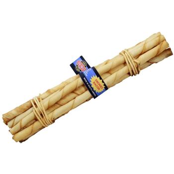 PACK 20 pcs - Flavoured Twisted Sticks Bacon 10 pcs - 25 cm 