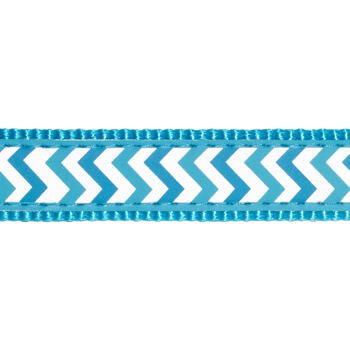 Dog Collar 25 mm x 41-63 cm– Refl. Ziggy Turquoise