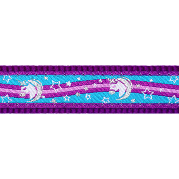 Dog Collar 20 mm x 30-47 cm - Unicorn Purple
