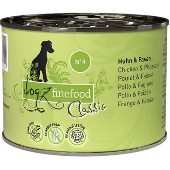 PACK 6 pcs - Dogz Finefood No.4 – Chicken and pheasant 200 g