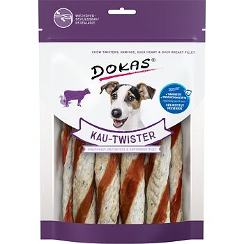 PACK 9 pcs – Dokas Chew twisters with duck heart and fillet 200 g