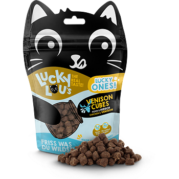 PACK 8 pcs - Lucky Lou Lucky Ones Cubes Chicken & Venison 80 g