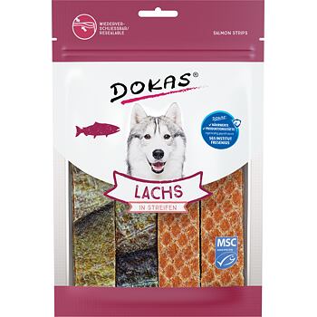 PACK 8 pcs – Dokas Salmon strips 100 g
