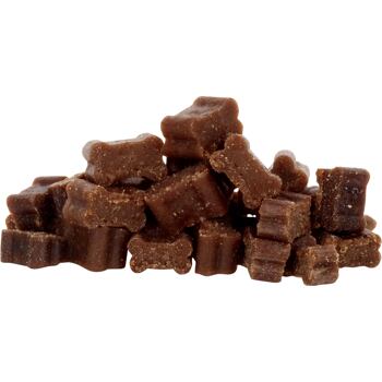 Poloměkké mini kostičky pro psy s vysokým podílem masa. Ideální při výcviku nebo jako chutná odměna i pro malá plemena.