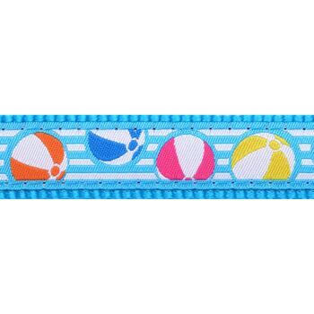 Dog Collar 20 mm x 30-47 cm - Beach Ball Turquoise