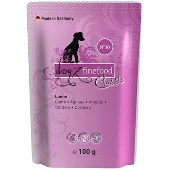 PACK 6 pcs - Dogz Finefood No.10 – Lamb 100 g