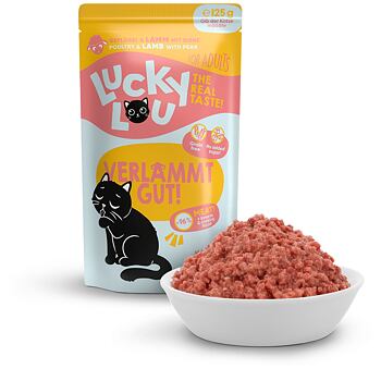 PACK 16 pcs - Lucky Lou Lifestage Adult Poultry & Lamb 125 g