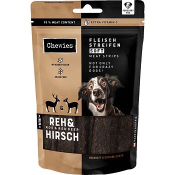 Chewies Fleischstreifen Soft Roe and Red Deer Mini 70 g