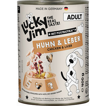 Lucky Jim Classic Adult Chicken & Liver 400 g