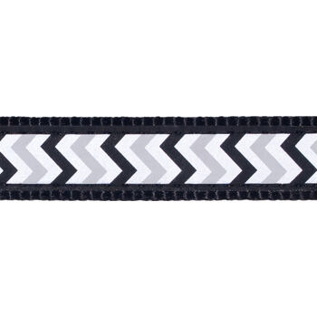 Dog Collar 25 mm x 41-63 cm – Refl. Ziggy Black