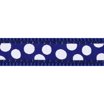 Martingale Dog Collar 25 mm- White Spots on Navy