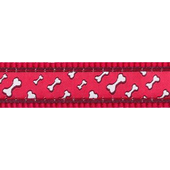 Obojek Red Dingo - Flying Bones Red
