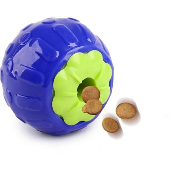 Plnící hračka na pamlsky, se kterou si váš pes užije spoustu zábavy. Interaktivní hračka v designu borůvky. Průměr 10 cm.