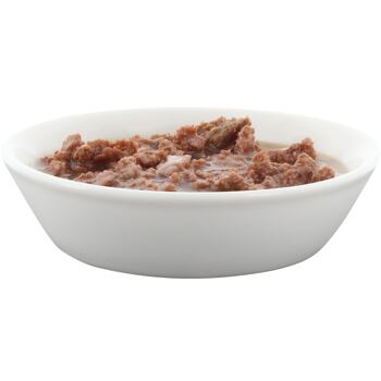 Šťavnaté kousky v lahodné omáčce s lososem a spirulinou představují kompletní krmivo pro dospělé kočky všech plemen. Obohaceno o taurin a čekankový inulin. Neobsahuje obiloviny ani přidaný cukr. Multipack obsahuje 4 kapsičky.