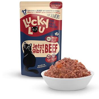 PACK 16 pcs - Lucky Lou Lifestage Senior Poultry & Beef 125 g