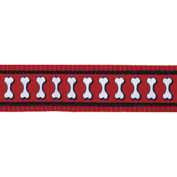 Dog Collar 20 mm x 30-47 cm – Bones Rfx Red