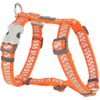 Dog Harness 25 mm x 71-113 cm – Refl. Ziggy Orange