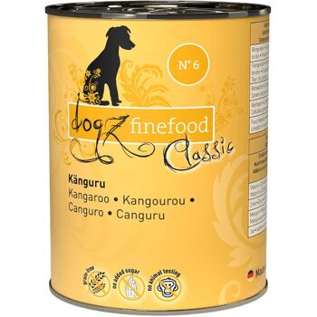 PACK 6 pcs - Dogz Finefood No.6 – Kangaroo 400 g