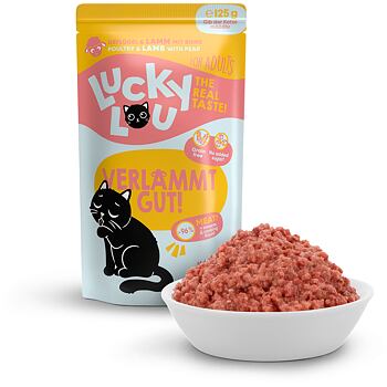 PACK 16 pcs - Lucky Lou Lifestage Adult Poultry & Lamb 125 g