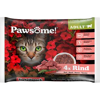 Pawsome! Adult Beef Multipack 4x85 g
