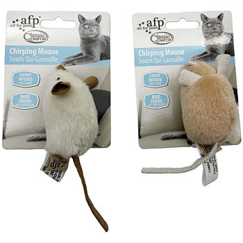 AFP Classic Comfort Chirping Mouse – with catnip