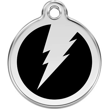 Pet ID Tag Red Dingo Flash Black