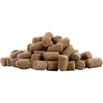 Poloměkké monoproteinové mini pamlsky z koňského masa, obohacené o zeleninu, ovoce, bylinky a lososový olej. Obchodní balení, obsahuje 8 ks.