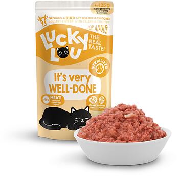 Lucky Lou Lifestage Sterilized Poultry & Beef 125 g