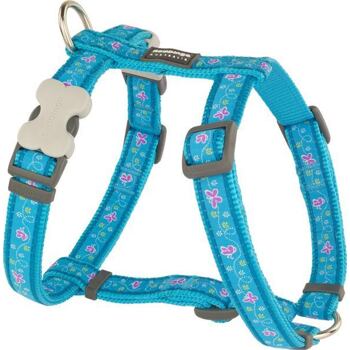 Dog Harness 25 mm x 71-113 cm- Butterfly Turquoise
