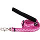 Red Dingo vodítko – Gingham Hot Pink – 15 mm x 1,8 m