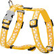 Dog Harness 12 mm x 30-44 cm-White Spots on Yellow