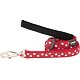 Dog Lead 12 mm x 1,8 m - Stars White on Red