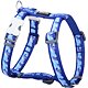Dog Harness 12 mm x 30-44 cm - Waves Dark Blue