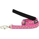 Dog Lead 20 mm x 1.8 m - Stars Lime on Hot Pink